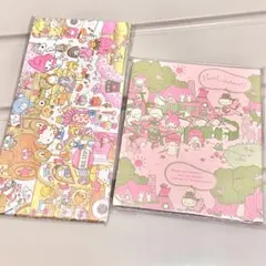 レア！新品 サンリオ ラッピングペーパー柄 メモ セット 廃盤品 キティ