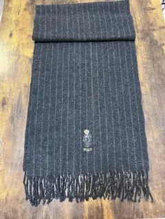 美品　ポロラルフローレン　ラルフローレンマフラー　ポロベア