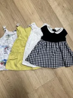 petit main とbabyGAPのワンピースセット 80
