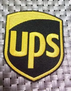 《黒黄UPS》激渋NASCARナスカー　USレース刺繍ワッペン◎激渋　アメリカ