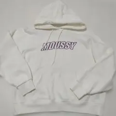 MOUSSY パーカー ホワイト　裏起毛のサムネイル