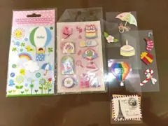 立体シール　シールまとめ売り　ハンドメイドステッカー
