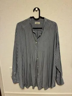 IENA ストライプシャツ 長袖 ブルー