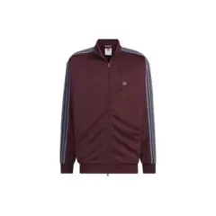 adidas バーガンディ ジップアップ トラックジャケット XS