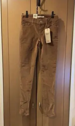 Levis リーバイス 711 ブラウン コーデュロイ 24 新品定価8000円