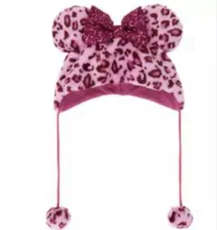 ディズニー ミニー ヒョウ柄 ファンキャップ ピンク