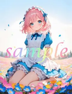 c814 かわいい イラスト アニメ A4ポスター
