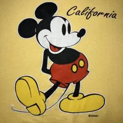 ミッキー ディズニー リンガーTシャツUSA製80's 90's Mサイズ