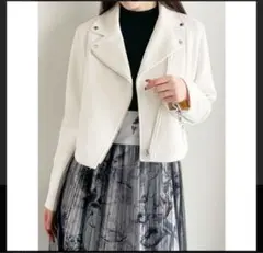 マーキュリーデュオ　フェイクスウェードライダースジャケット