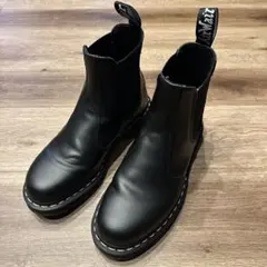 ドクターマーチン サイドゴアブーツ　ホワイトステッチ　26センチ