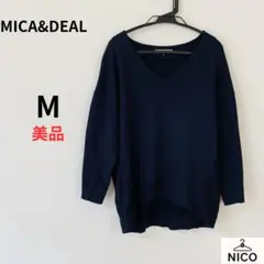 【MICA&DEAL】前後差ヘム ドッキング プルオーバー ネイビー 36のサムネイル