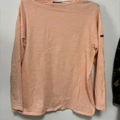 SAINT JAMES オレンジストライプ 長袖カットソー