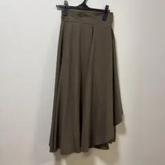 アンドクチュール　アシメブラウンスカート
