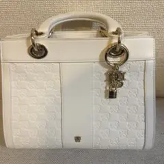 スナイデル パフハンドルバッグ ホワイト