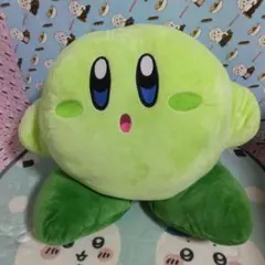 星のカービィ　マルチカラーBIGぬいぐるみ 緑　おまけのマスコット付き