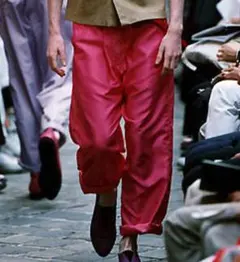 00ss COMME des GARCONS HOMME plusポリパンツS桃のサムネイル