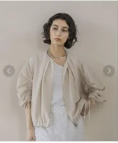 アパートバイローリーズ　ドロストメッシュブルゾンのサムネイル