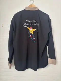 メンズシャツM 刺繍シャツ