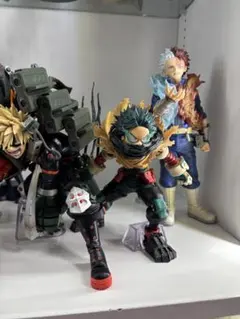 僕のヒーローアカデミア 緑谷出久 轟　爆豪3体フィギュアのサムネイル
