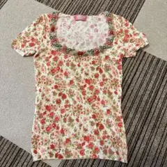 blugirl Blumarine 花柄 半袖カットソー BLUGIRL BLUMARINE 花柄 半袖カットソー - メルカリ