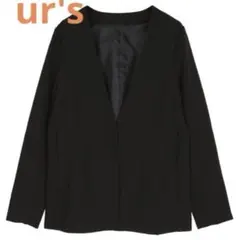 ur's ベーシックカラーレスジャケット ブラック Mサイズのサムネイル