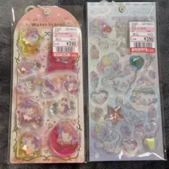 ハローキティ シナモロール ウォーターシール ストーンシール サンリオ