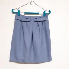 ロペピクニック　リボン付きスカート サイズ38　水色系色