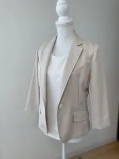 美品☆七分袖ジャケット　春色　インナー付き　入学　卒園