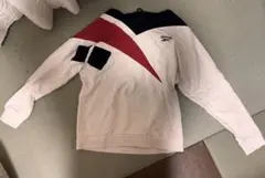 Reebok フード付きパーカー ホワイト/レッド/ブラック