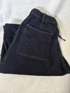 【新品・XXL】GU デニムキャロットパンツ 濃紺 オンライン限定サイズ