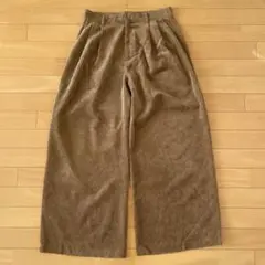 earth music&ecology コーデュロイ ワイドパンツ L