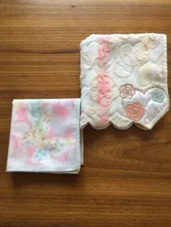 ハンカチ 2枚セット CLATHAS クレイサス ピンク　最終価格