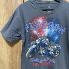 PATRIOTIC バイク Tシャツ　FREEDOM バイク Tシャツ