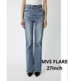 【MOUSSY】MVS FLARE 27inch ブルー