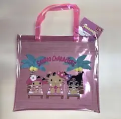 DAISO Sanrio Characters PVCバッグ ピンクのサムネイル