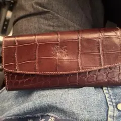 ダークブラウン レザー 長財布