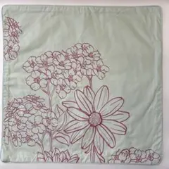 クッションカバー　花柄刺繍　45㎝×45㎝　川島織物セルコンのサムネイル
