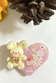 再販不可。うさぎモチーフ♡レジンヘアゴム