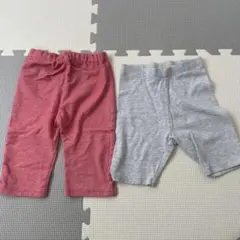 next 赤 グレー レギンス 2-3歳