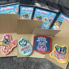エンジェルブルー　ししゅうステッカー　4枚セット　angelblue ナカムラ