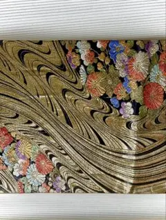 金色の波模様 袋帯
