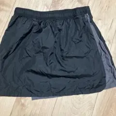黒 ナイロン テニス スカート