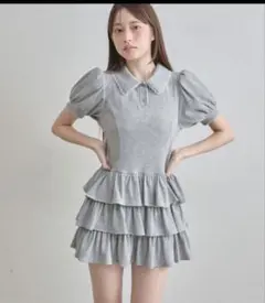 OLIVE des OLIVE ティアードミニカットワンピ