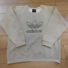 adidas originals 万国旗タグ 刺繍ロゴスウェット M