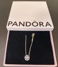 Pandora ダイヤモンド風ネックレス 925シルバー