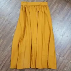 INGNI　マスタード フレアロングスカート