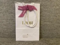 【正規品】　ディオール　Dior 紙袋　ピンクのリボン付き