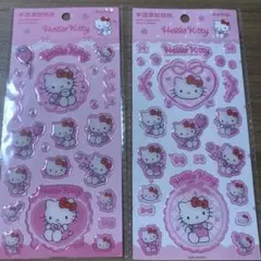 海外正規品　サンリオ　キティ　ジェルシール　２枚