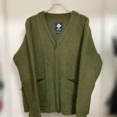 【Columbia】 カーディガン型ジップジャケットL オリーブグリーン