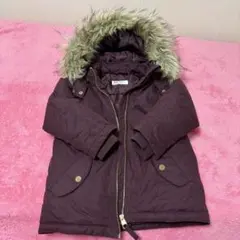 H&M パープル 中綿コート100cm